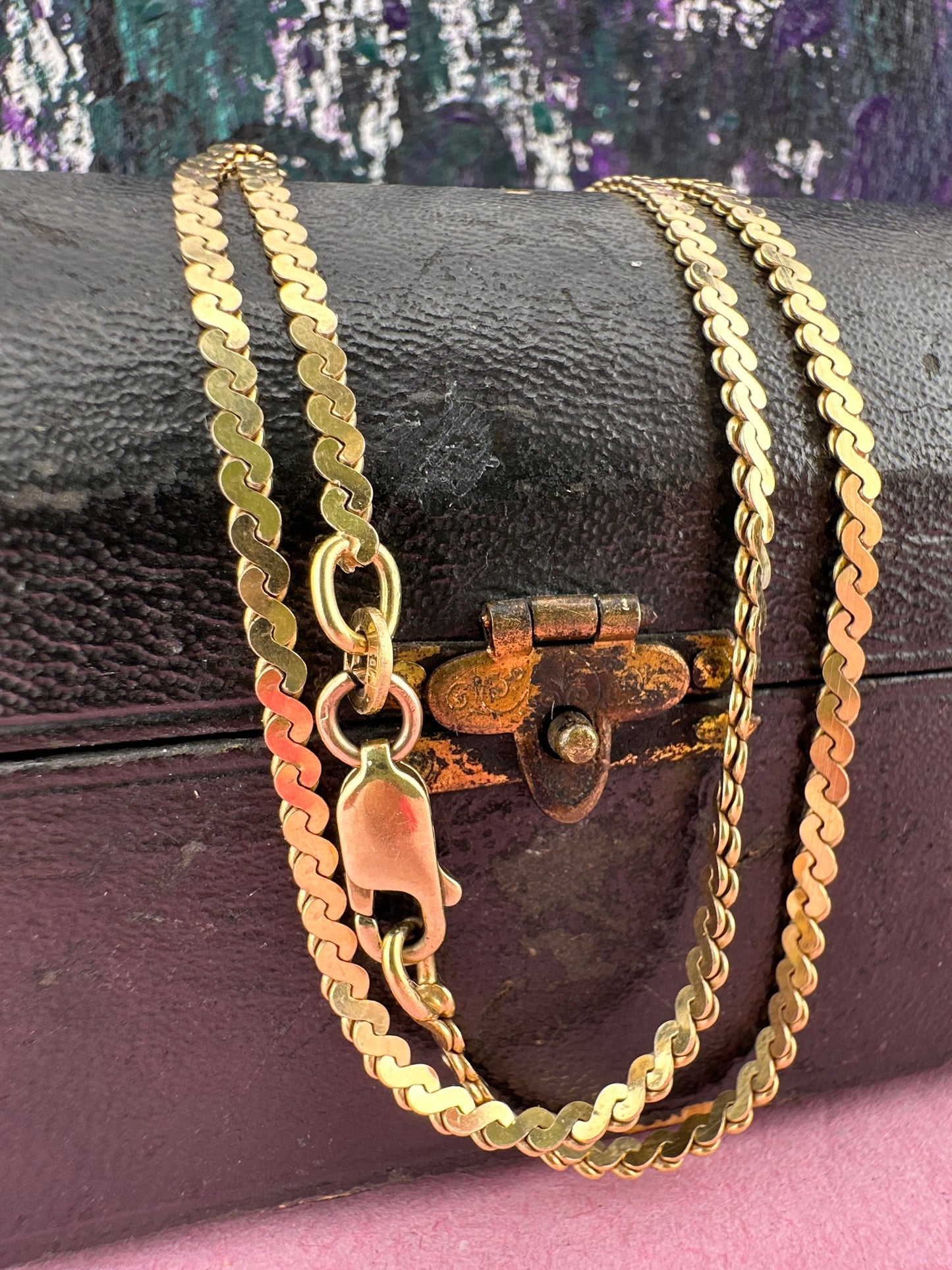Vintage 9ct Gold S-Link Chain
