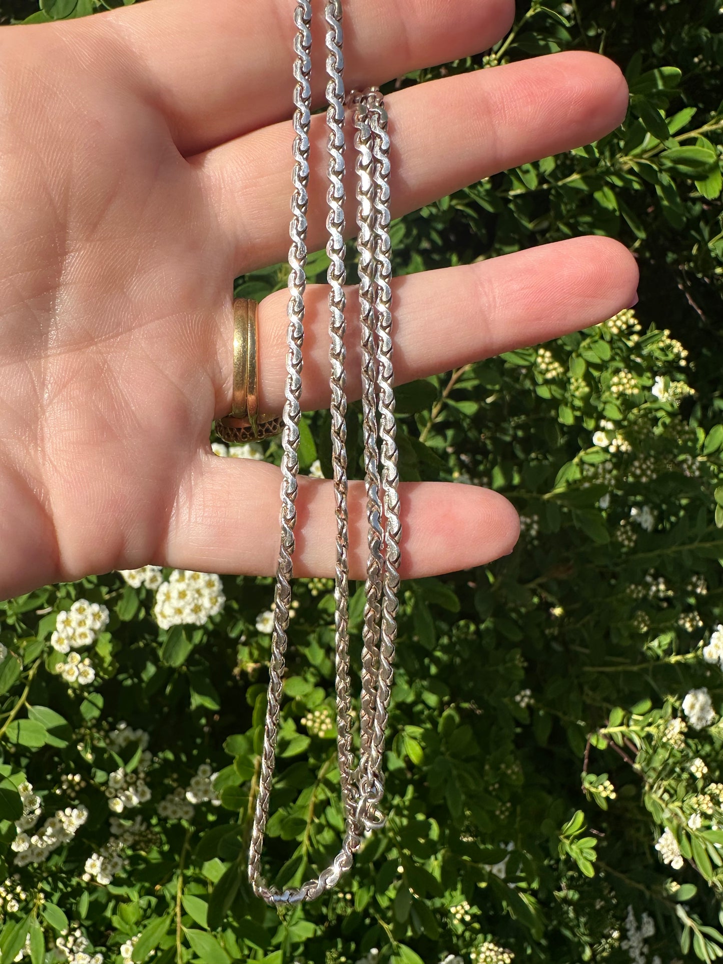 Vintage Sterling Silver S-Link chain