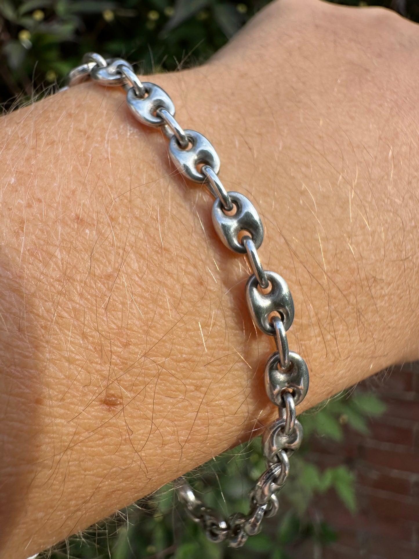 950 silver puffy mariner bracelet