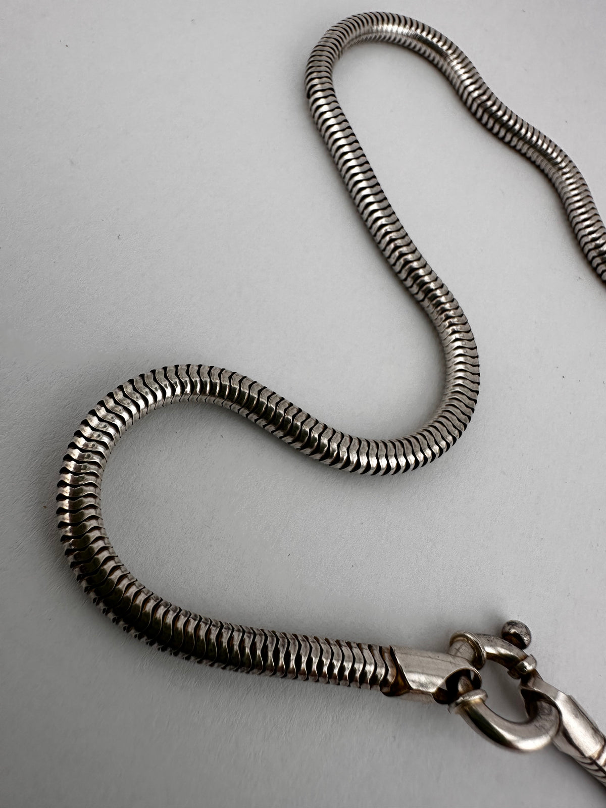 Sterling Silver Snake chain with Bolt clasp