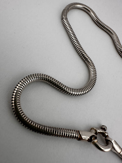 Sterling Silver Snake chain with Bolt clasp