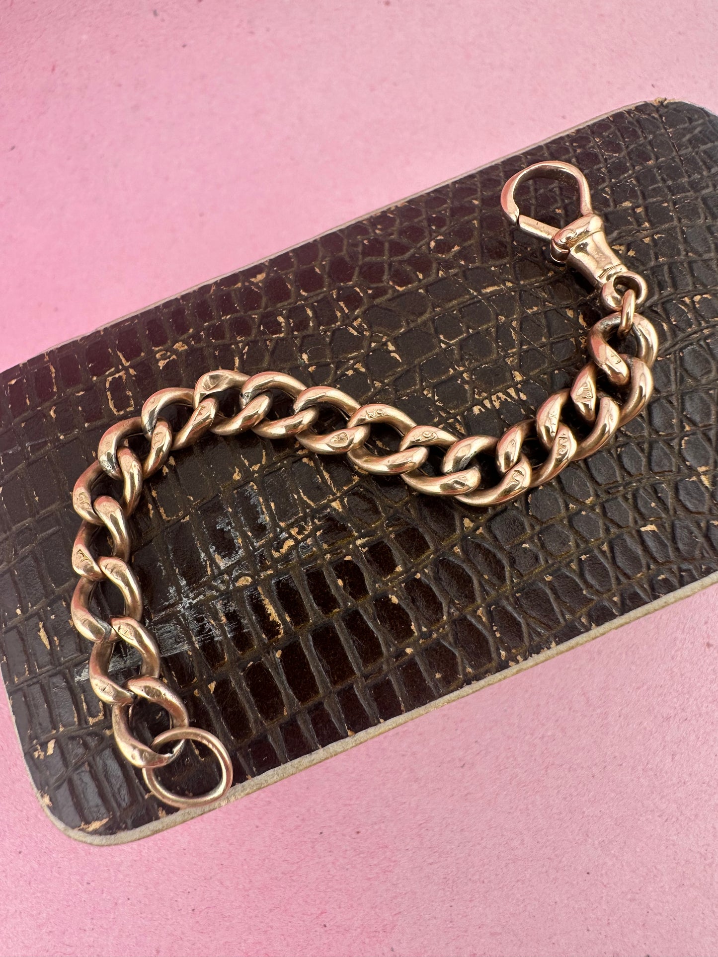 Antique 9ct Rose gold extender