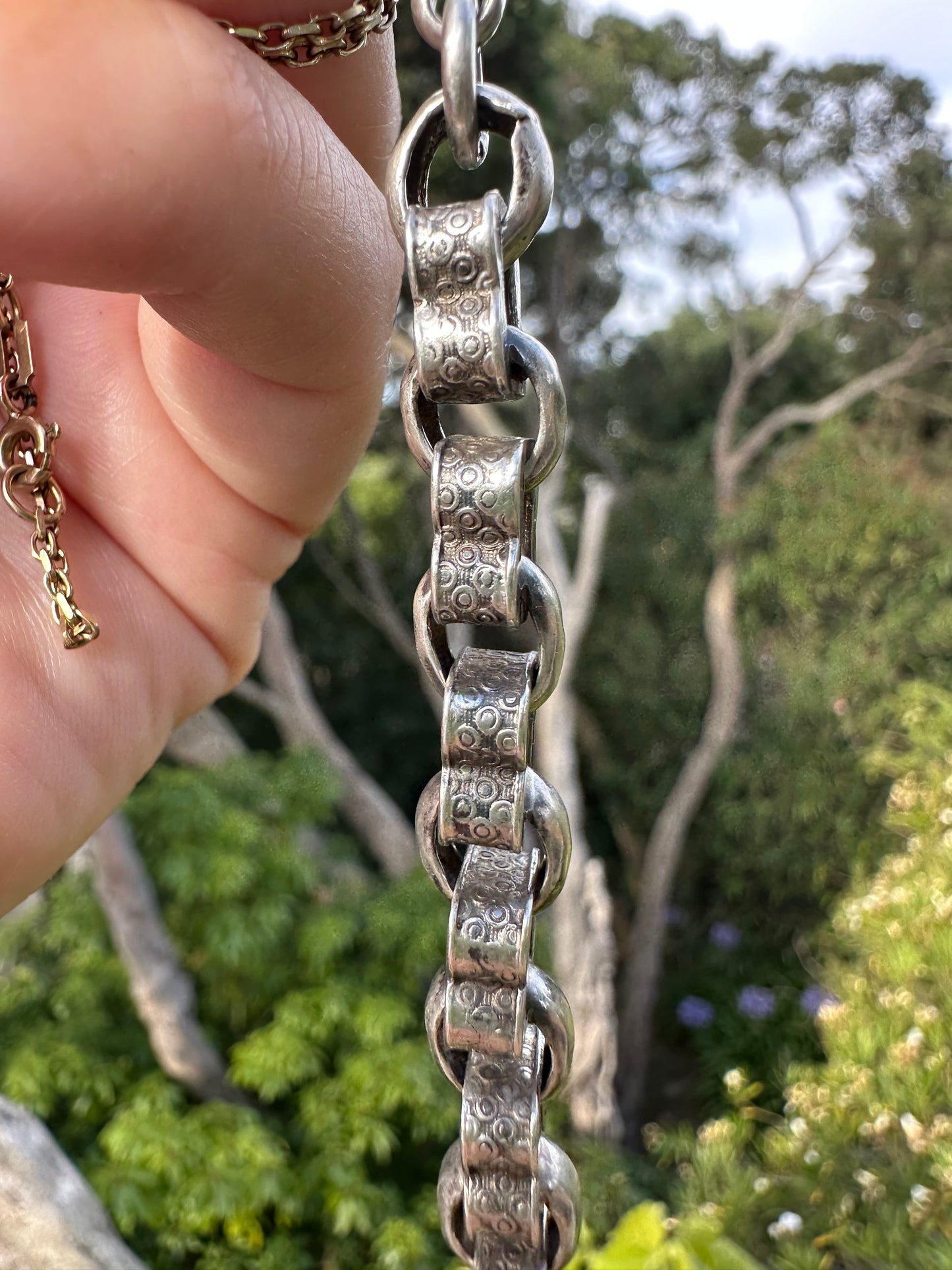 Sterling Silver Fancy Flower link extender