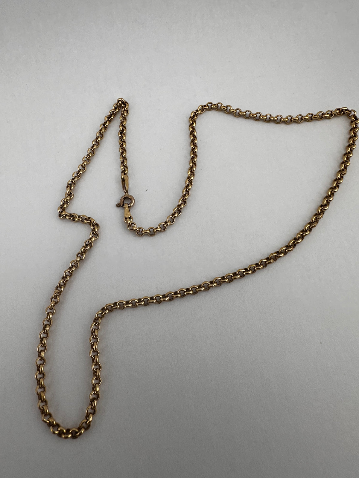 Vintage UnoAerre 9ct Yellow Gold Rolo/Belcher chain