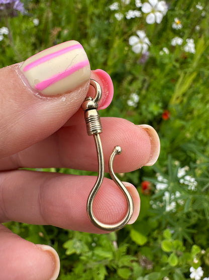 Antique 9ct swivel shepherds hook