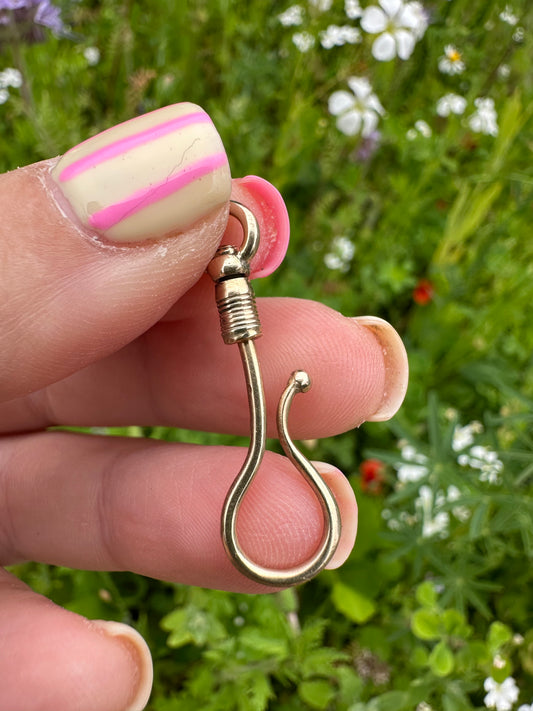 Antique 9ct swivel shepherds hook