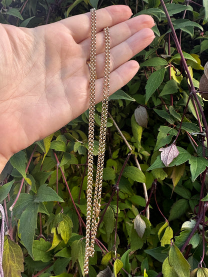 Vintage 9ct Gold long Belcher chain