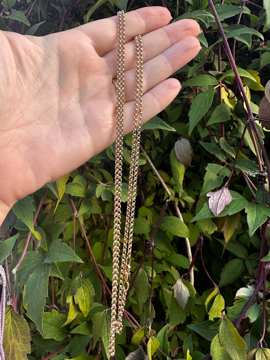 Vintage 9ct Gold long Belcher chain