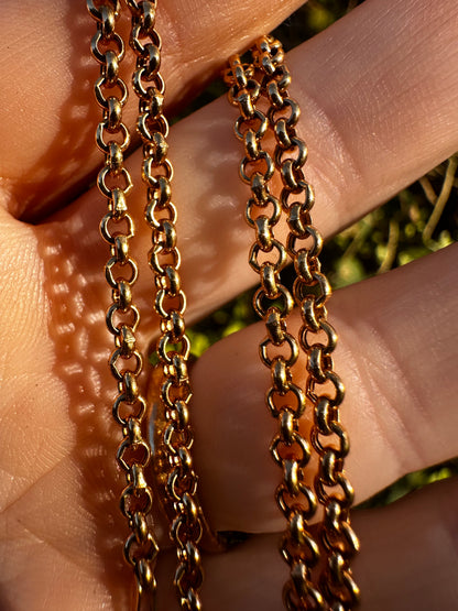 Vintage UnoAerre 9ct Yellow Gold Rolo/Belcher chain