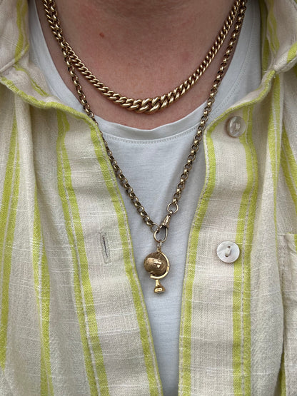 Vintage 9ct Gold Globe Charm