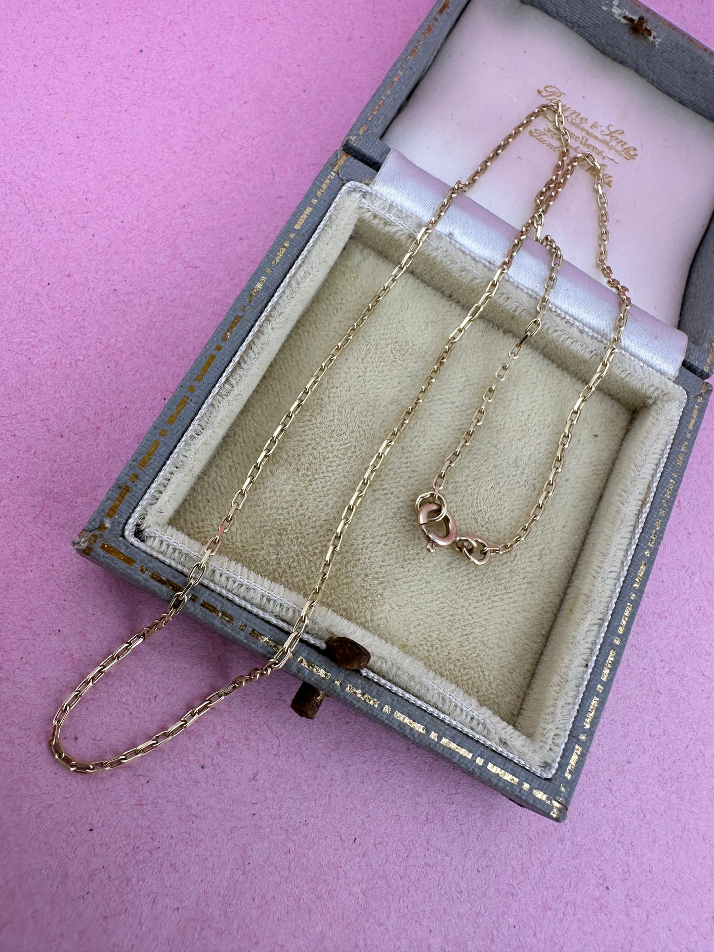 9ct Gold Mini Biker chain