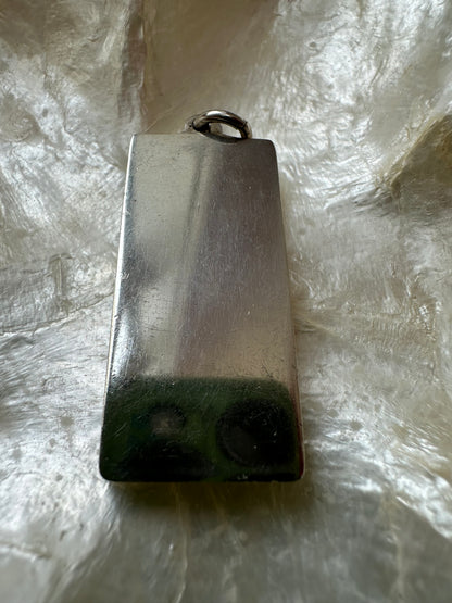 Vintage Silver Ingot Pendant - Silver jubilee 1977