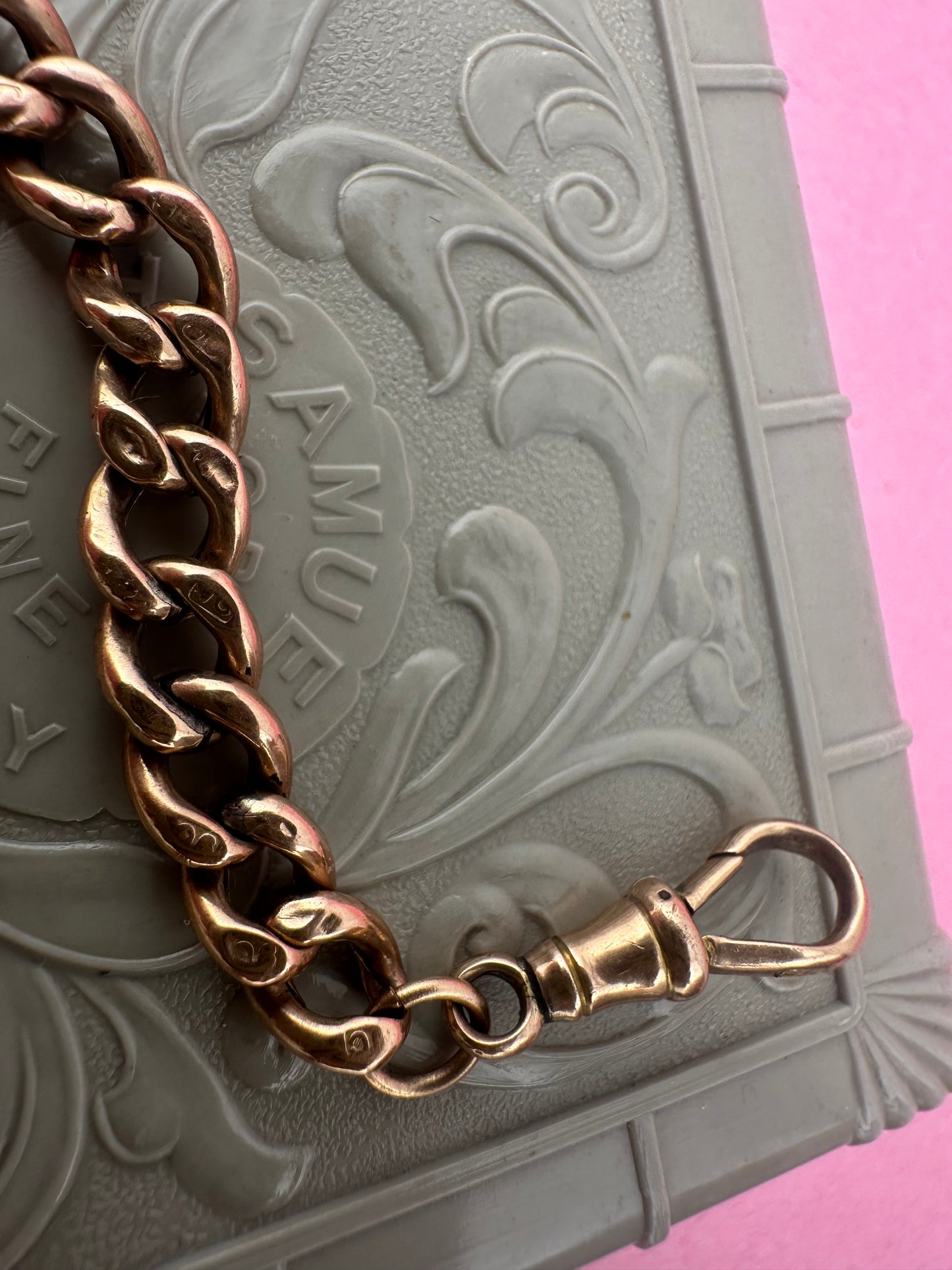 9ct Rose Gold Curb extender