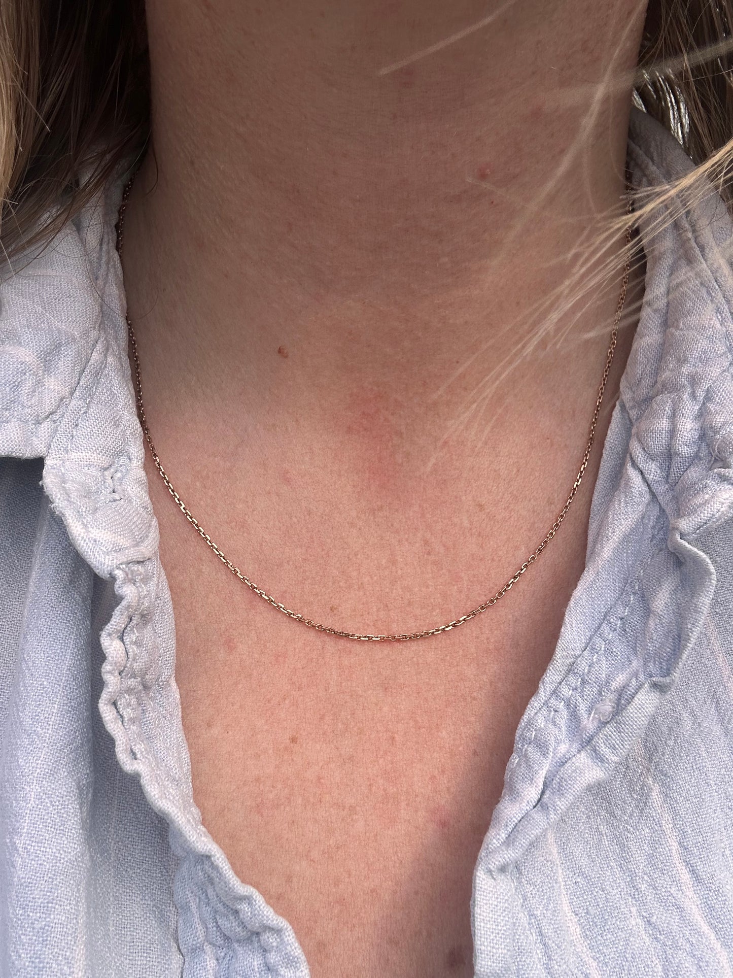 Vintage 9ct Gold Mini biker chain