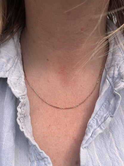 Vintage 9ct Gold Mini biker chain
