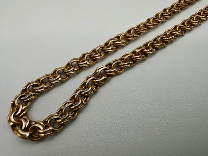Vintage 9ct yellow Gold figure of 8 chain