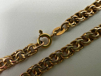 Vintage 9ct yellow Gold figure of 8 chain