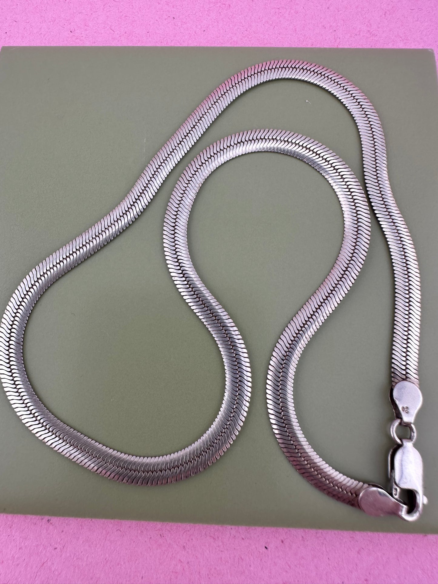 Sterling Silver Flat Herringbone chain