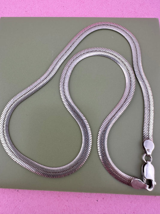 Sterling Silver Flat Herringbone chain