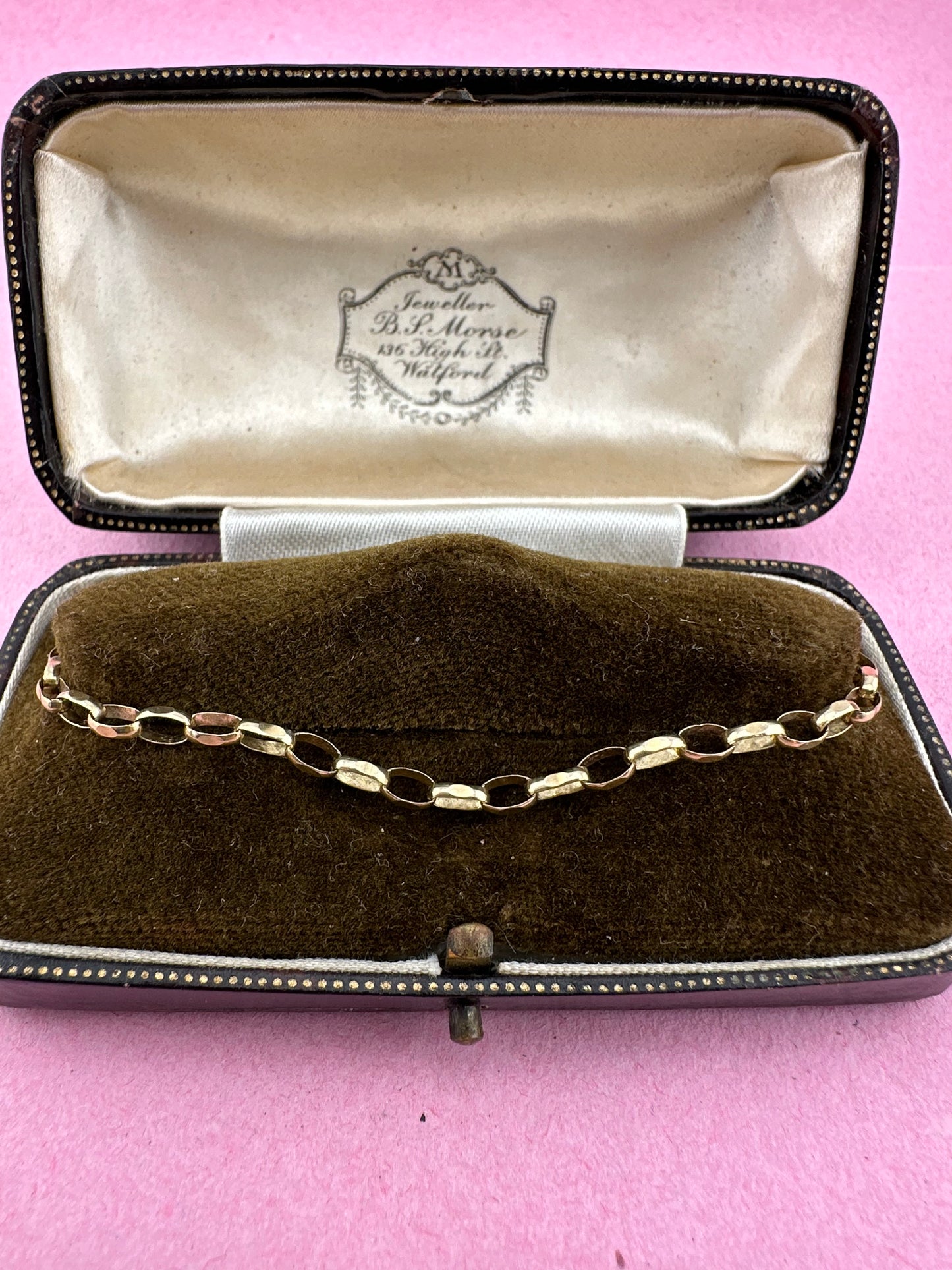 9ct Gold Biker Belcher bracelet