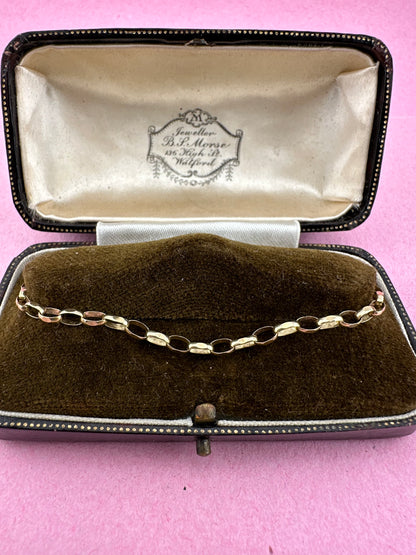 9ct Gold Biker Belcher bracelet