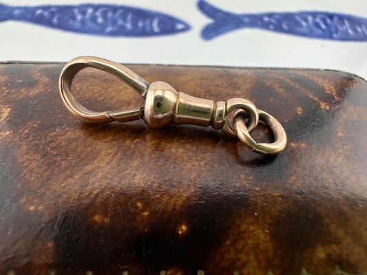 Antique 9ct Rose Gold Dog Clip