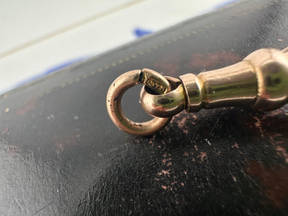 Antique 9ct Rose Gold chunky Dog clip