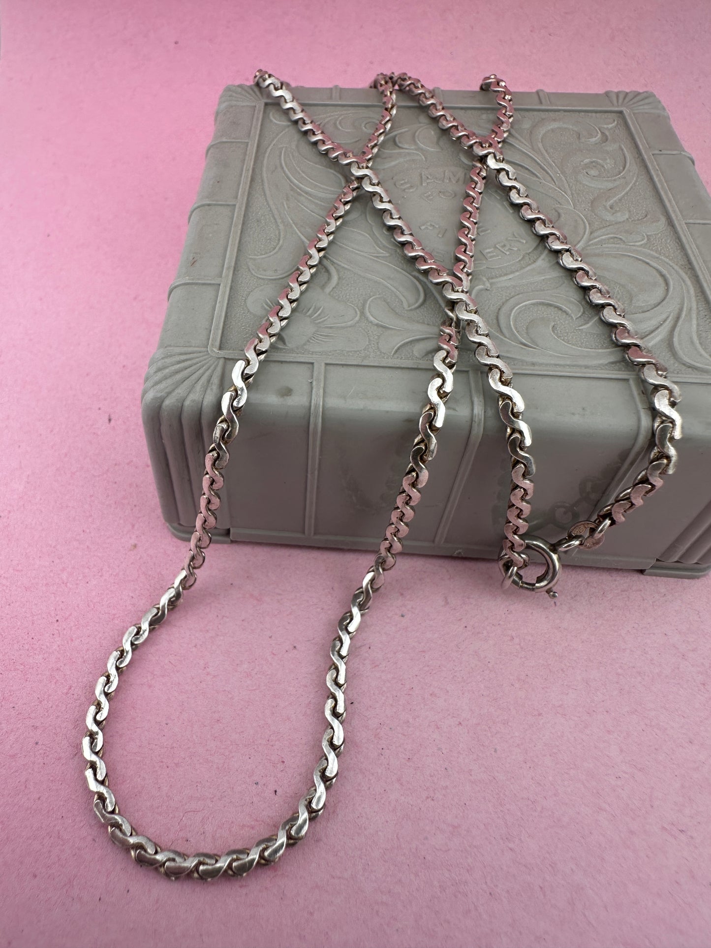 Vintage Sterling Silver S-Link chain