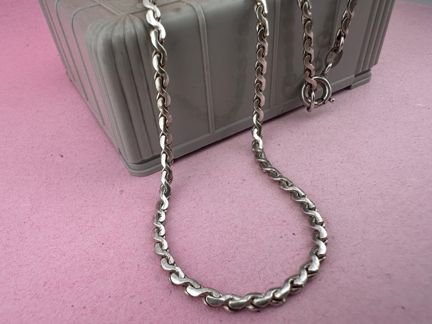Vintage Sterling Silver S-Link chain
