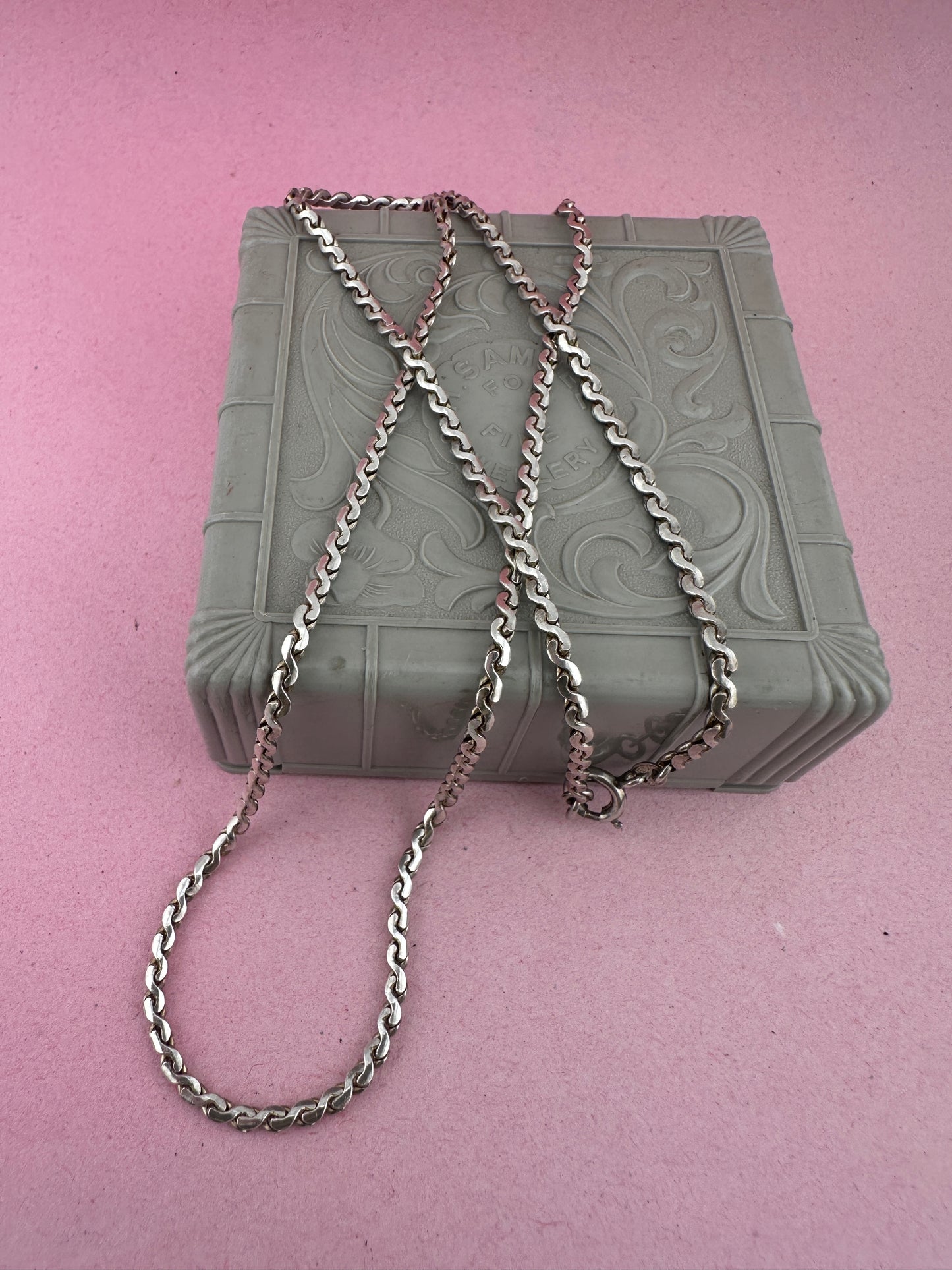 Vintage Sterling Silver S-Link chain