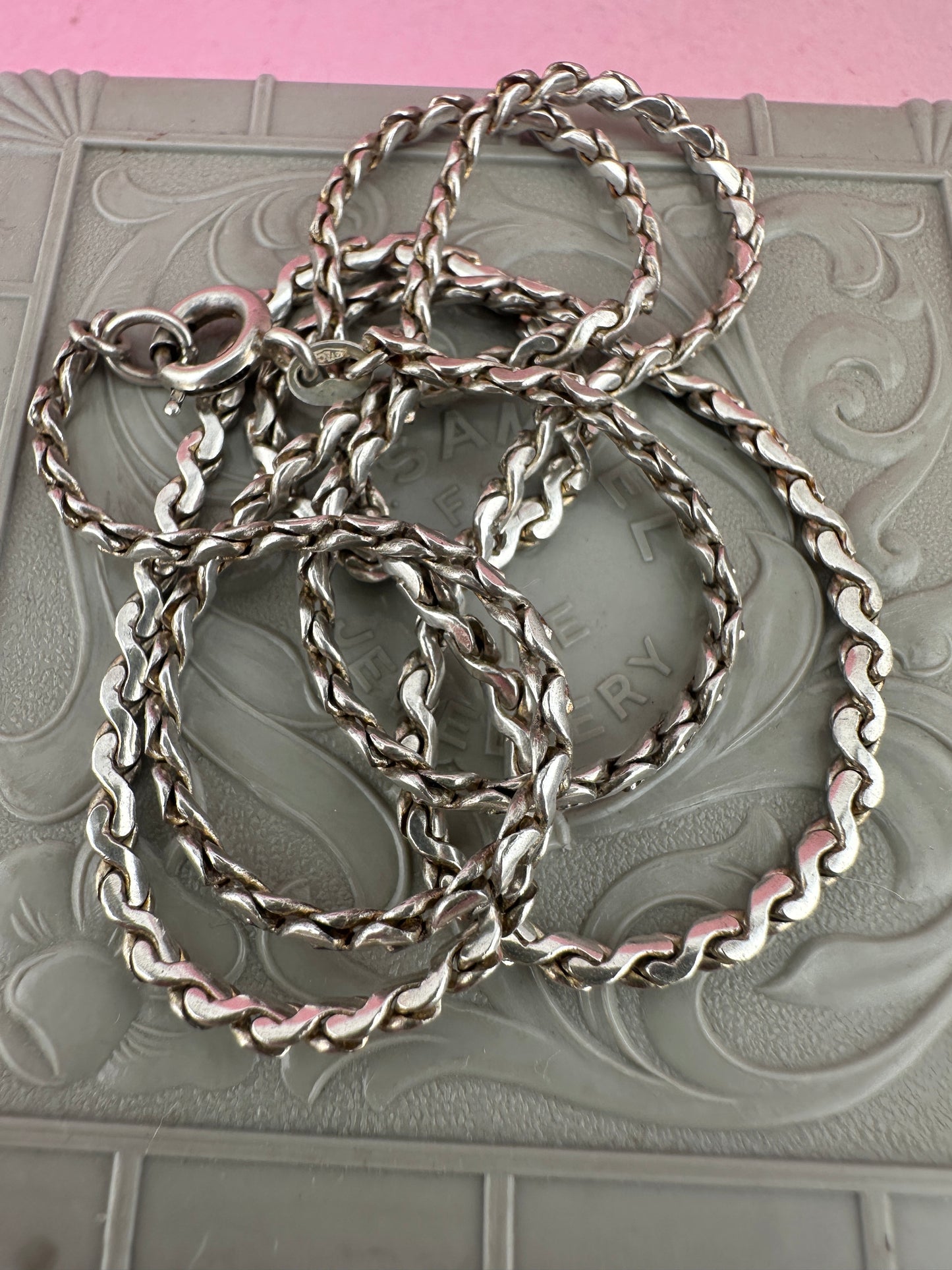 Vintage Sterling Silver S-Link chain