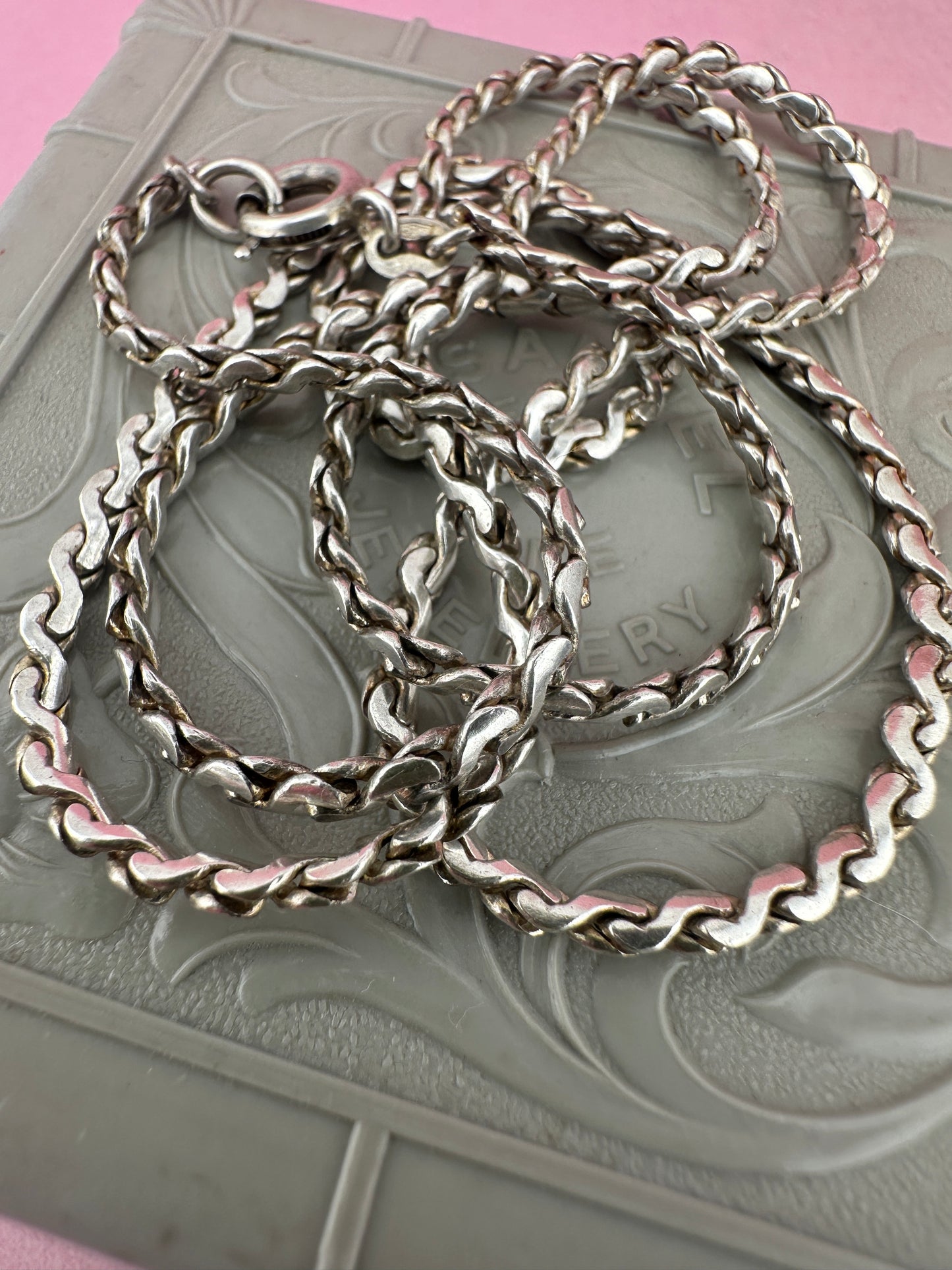 Vintage Sterling Silver S-Link chain