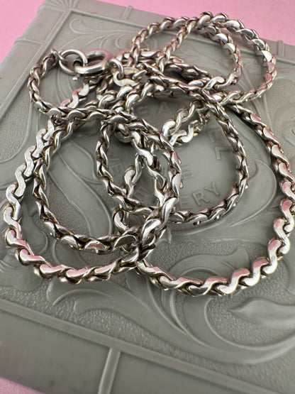 Vintage Sterling Silver S-Link chain