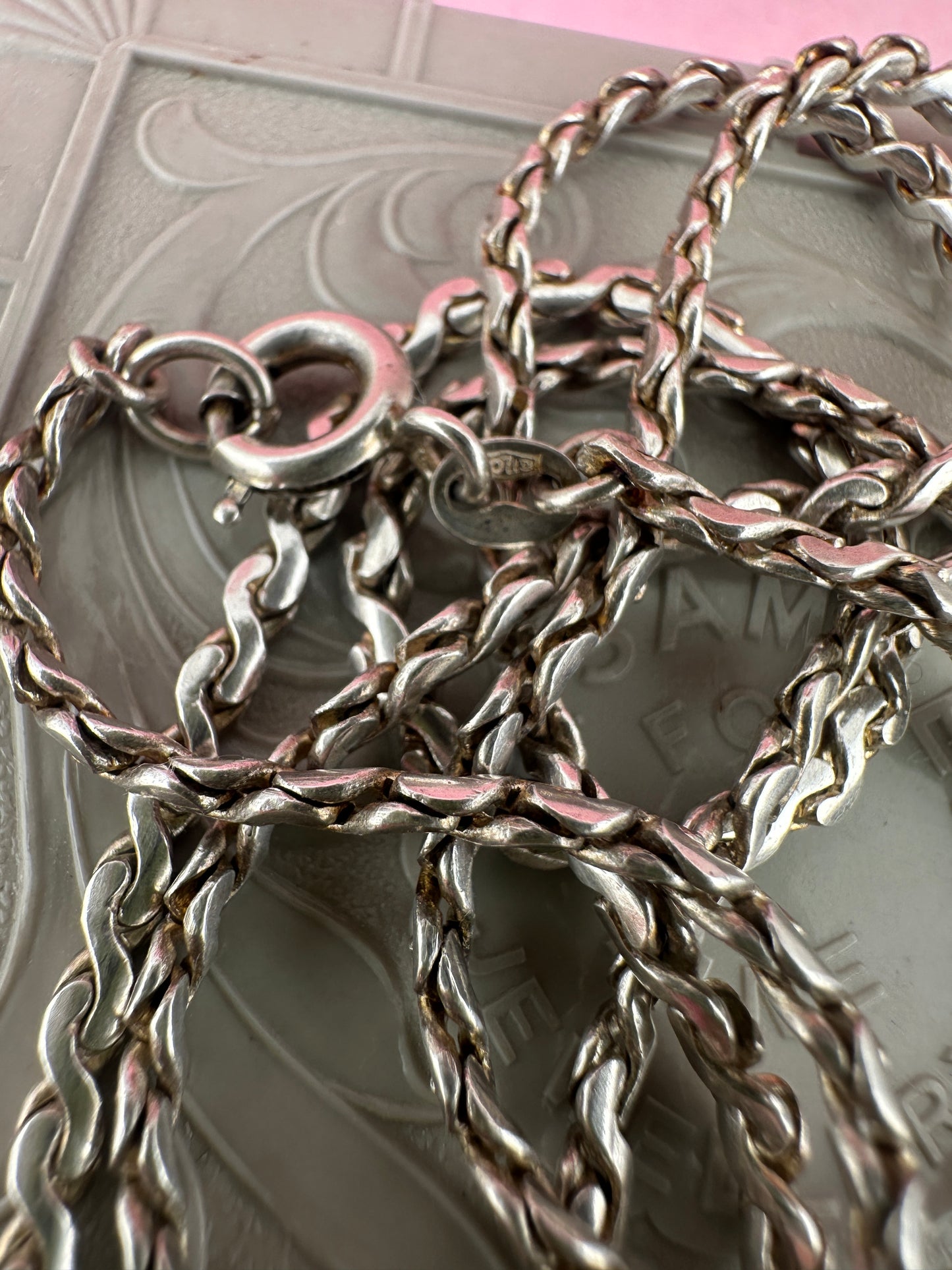 Vintage Sterling Silver S-Link chain