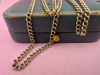 Vintage 9ct Gold Curb chain