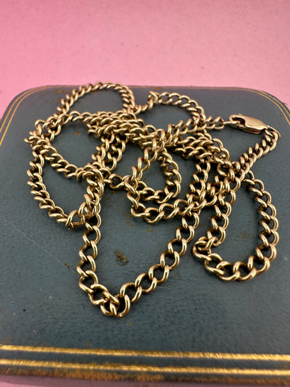 Vintage 9ct Gold Curb chain