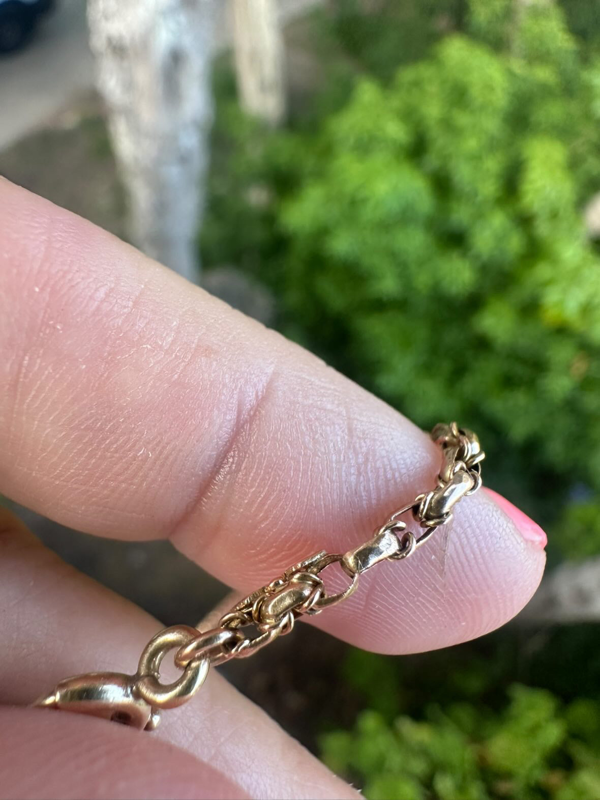 Antique 9ct Gold Wrapped Belcher chain with bolt clasp