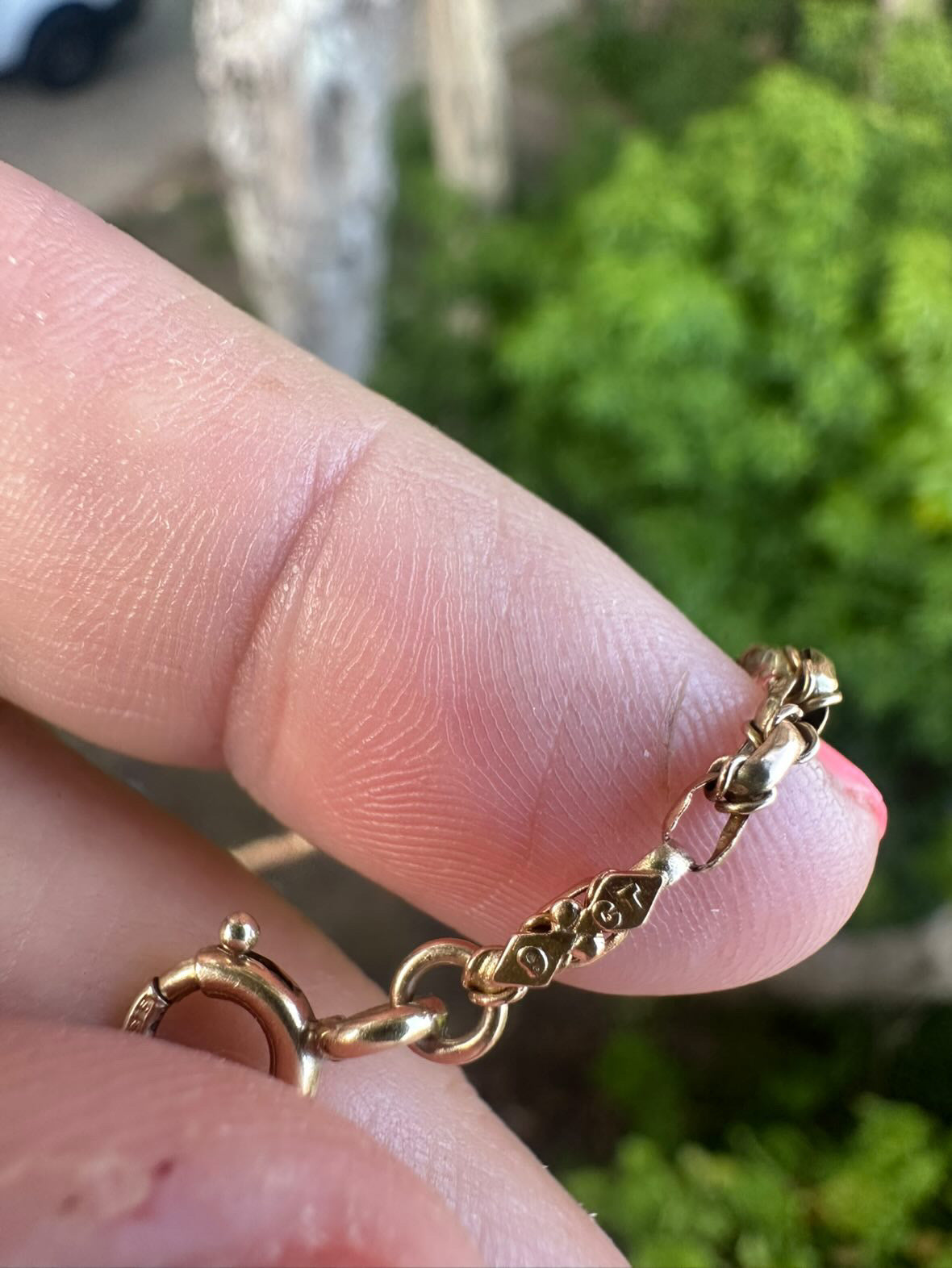 Antique 9ct Gold Wrapped Belcher chain with bolt clasp
