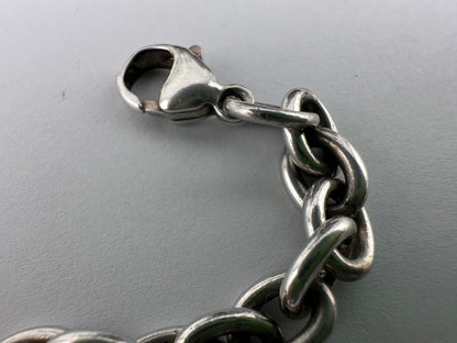 Sterling silver cable link extender with large lobster clasp
