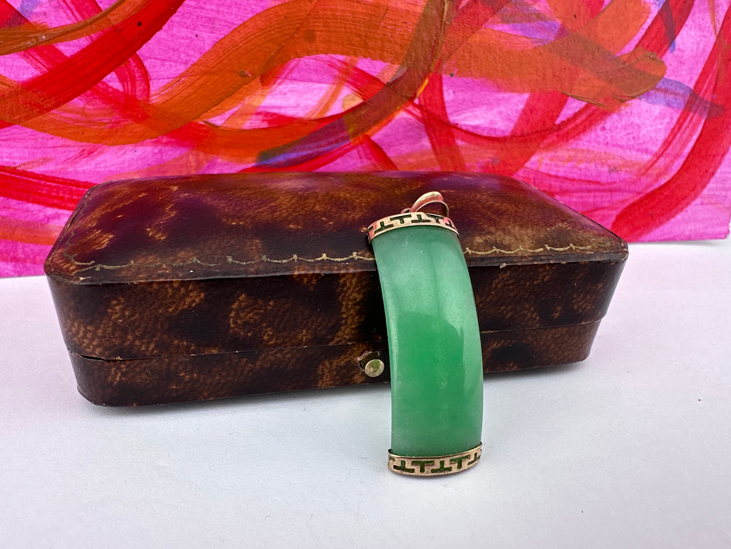 9ct Chinese Jade Pendant