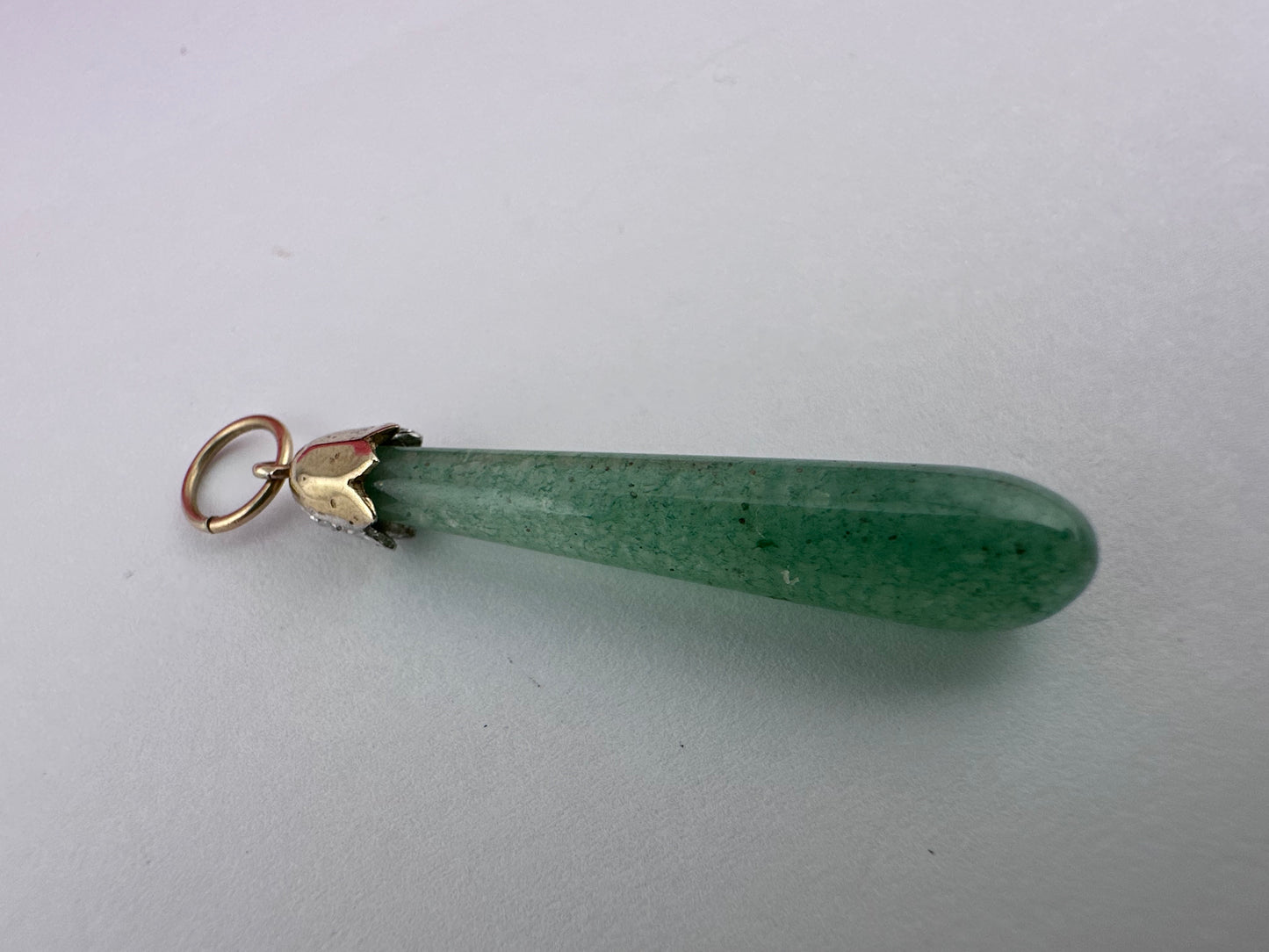 9ct gold Jade pendant