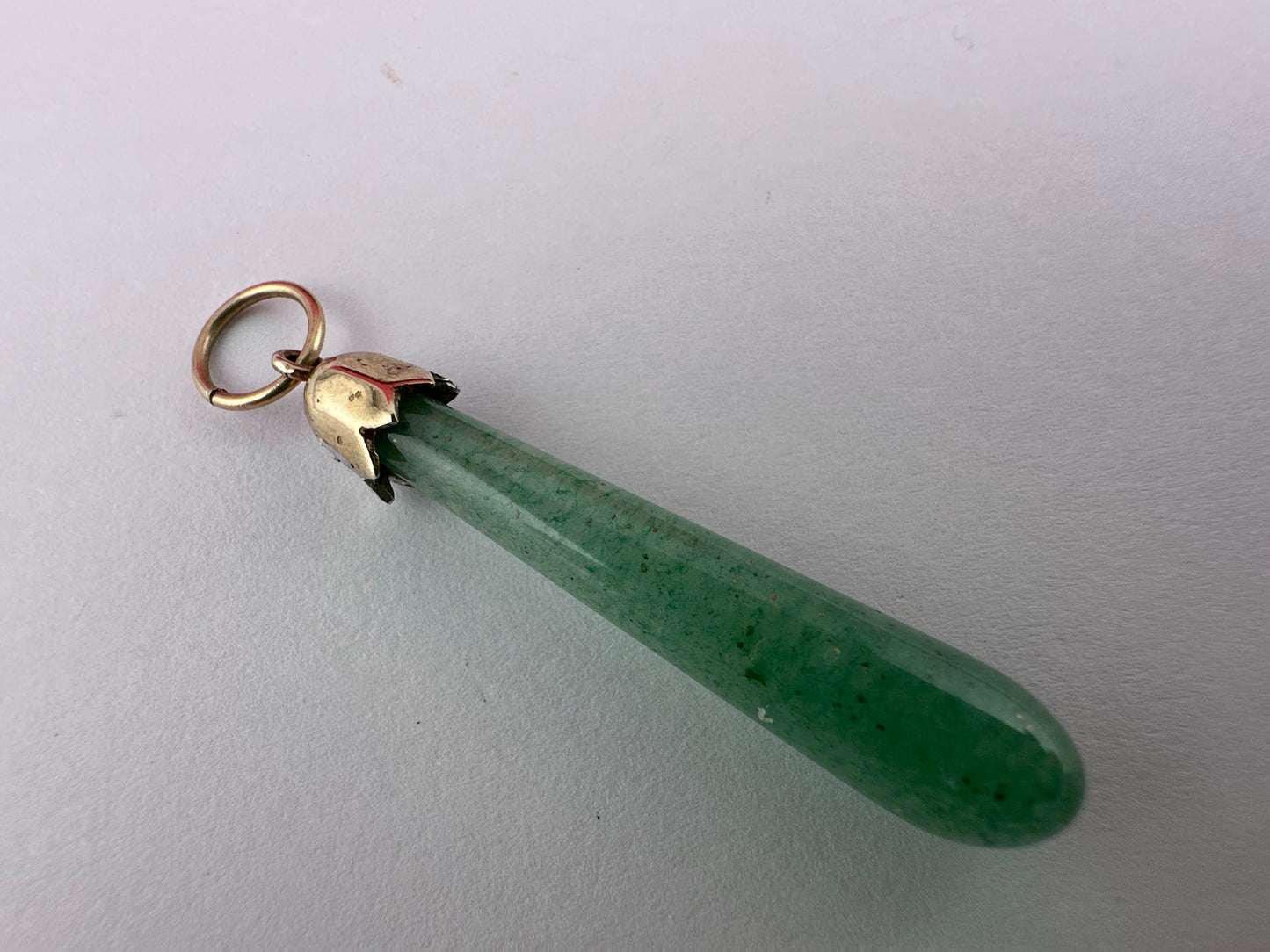 9ct gold Jade pendant