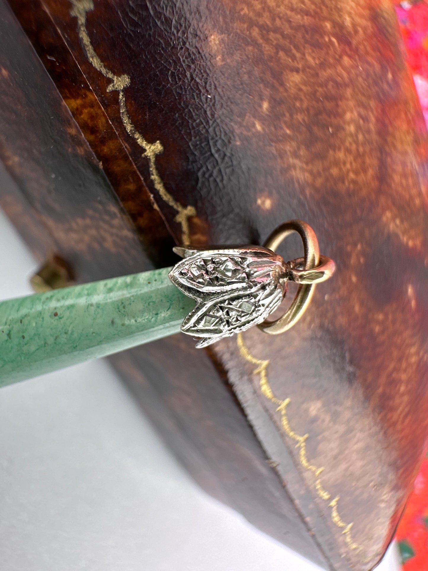 9ct gold Jade pendant