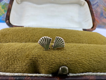 9ct gold shell earrings
