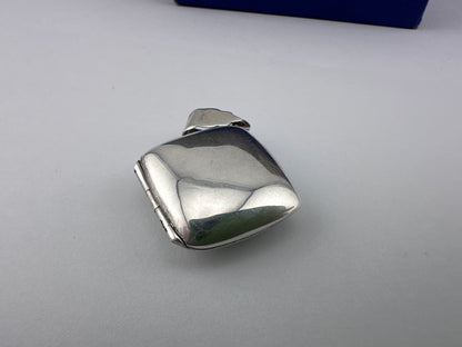 Vintage Sterling silver Shibayama bug locket