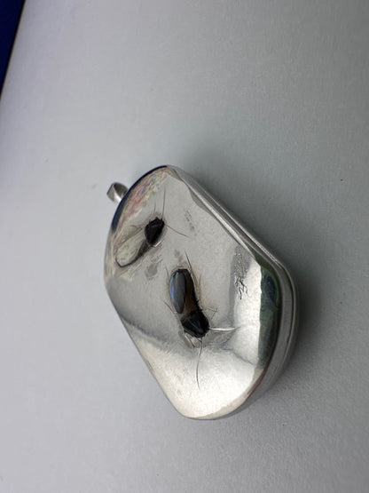 Sterling Silver Shibayama bug locket