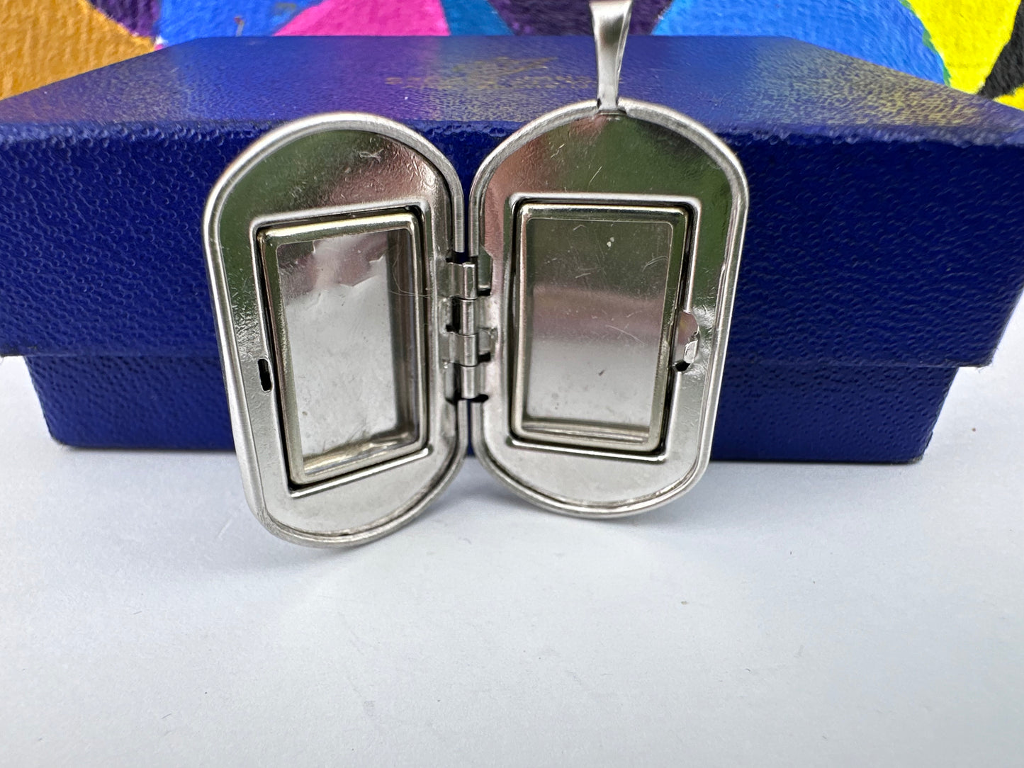 Sterling Silver Shibayama bug locket