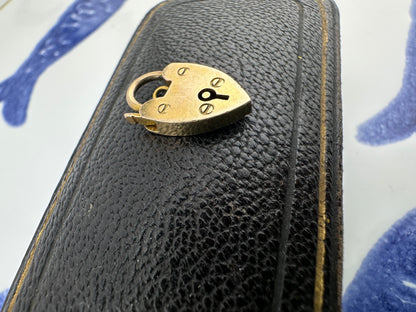 Antique 9ct Gold Heart Padlock