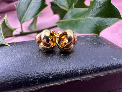 18ct Knot Stud earrings