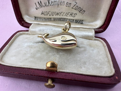 Italian 9ct Gold Whale charm